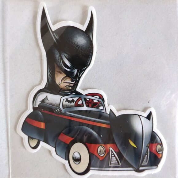 NEW BATMAN RIDING PEDAL CAR BATMOBILE VINYL DECAL STICKER - Picture 1 of 3